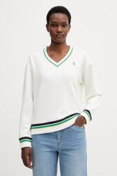 U. S. Polo Assn U. S. Polo Assn. melegítőfelső női viszkózzal V Neck - bézs S