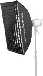 SMALLRIG FS-6090 nyitható stripbox/softbox méhsejtráccsal 60x90cm - Bowens bajonett (5369) - fekete