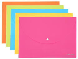 Deli Mapa Plastic Cu Buton Deli Neon (DLE38131)