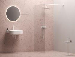 RAVAK Walk-In Wall Szett 160, zuhanykabin matt fehér+transparent (GW9WS0E0SZ1) - csempebolt