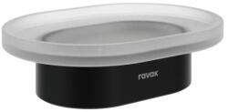 Ravak Hungary Kft Chrome CR II 201.20BLM szappantartó tálka, matt fekete (X07P1376)