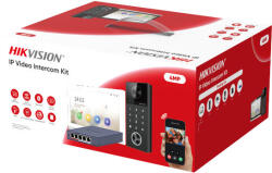 Hikvision DS-KIS612-S-W 1 lakásos, fehér beltéris, kódos, kártyás szett, switchel (DS-KIS612-S-W)