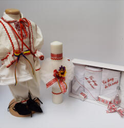 Magazin Traditional Set Traditional Botez - Costumas baietel Trusou Lumanare 3
