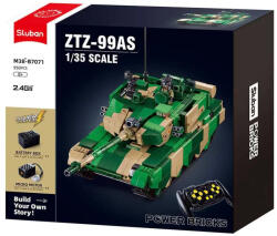 Sluban Power Bricks - ZTZ-99AS távirányítós harckocsi építőjáték készlet (M38-B7071)