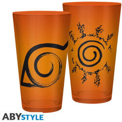 ABYstyle Naruto Shippuden nagy pohár 400ml Konoha & Seal