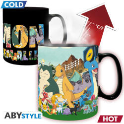 ABYstyle Pokemon hőre változó bögre 460 ml Gotta catch em all
