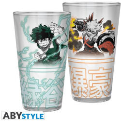 ABYstyle MY HERO ACADEMIA nagy pohár 400ml Izuku & Bakugo
