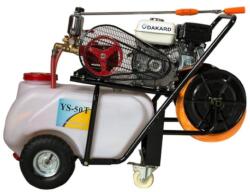 DAKARD Motostropitoare pe roti DKD YS-60T motor 6.5 CP benzina rezervor 60 l debit max 26 l/min lungime furtun 50 m distanta pulverizare 10 m (DKDYS60) - motosape-motocoase Pulverizator