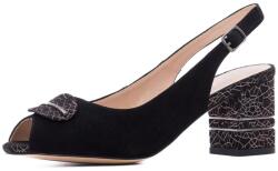 Epica Sandale dama din piele naturala intoarsa, Epica K3K360070A 01-I, negru