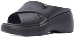 PASS Collection Papuci dama din piele naturala, PASS Collection 9NMA80004A 01-N, negru