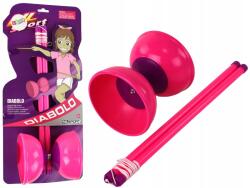 LEAN Toys Jojo Zsonglőr ügyességi játék Diabolo Rózsaszín 13.5x11.5 cm Lean Toys (5905884452660)