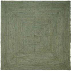 vidaXL Covoare de zona Patrat Verde masliniu 200 x 200 cm Iuta GartenMobel Dekor (42010461) Covor