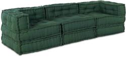 vidaXL Unitate de canapea modulara 3 pcs Verde Tesatura GartenMobel Dekor (3315077)