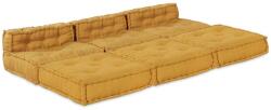 vidaXL Unitate de canapea modulara 4 pcs Galben Tesatura GartenMobel Dekor (3315084)