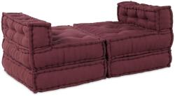 vidaXL Unitate de canapea modulara 4 pcs Bordo Tesatura GartenMobel Dekor (3315074)