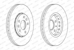 Ferodo DDF2507C Kpl. féktárcsák (2 db) első L/p