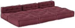 vidaXL Unitate de canapea modulara 4 pcs Bordo Tesatura GartenMobel Dekor (3315073)