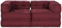 vidaXL Unitate de canapea modulara 2 pcs Bordo 140 x 70 x 56 cm GartenMobel Dekor (3315071)