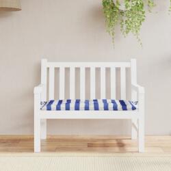 vidaXL Perne banca gradina, dungi albastre/albe, 110x50x7 cm, textil GartenMobel Dekor (361823)