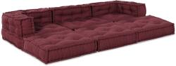 vidaXL Unitate de canapea modulara 3 pcs Bordo Tesatura GartenMobel Dekor (3315072)