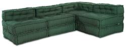 vidaXL Unitate de canapea modulara 4 pcs Verde Tesatura GartenMobel Dekor (3315078)
