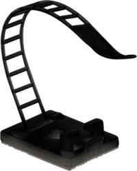 TSY Suport plastic ajustabil pentru prindere cabluri, NEGRU, 25x18 mm, autoadeziv, 100 buc TAA-1-B (TAA-1-B)