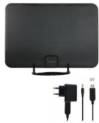 EVOLVEO Xany 2A, 230/5 V, активна вътрешна антена FM/DAB+/DVB-T2, филтър LTE, 4G, 5G