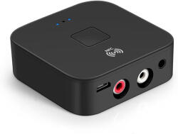 Laptophardware Audio Bluetooth Adapter, Vezeték Nélküli beszéd vagy zene továbbítás otthon vagy az autóban, 3, 5mm Jack-RCA, fekete (BLS-B11)