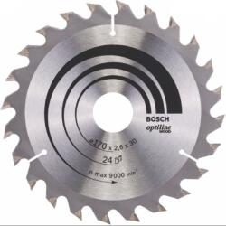 Bosch Disc pentru fierastrau circular, Bosch Optiline Wood, 170 x 2.6 x 30 mm 24T (2608640604) Disc de taiere