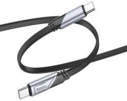 hoco. U119 Машина 60W зарядно устройство кабел за данни Type-C - Type-C черен 1, 2 м