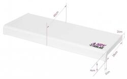  45 cm-es PROJECT műanyag ablakpárkány fehér színben (FSP450)