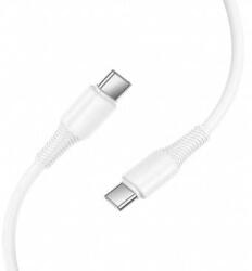 hoco. Cablu Date si Incarcare Hoco USB-C - USB-C X120 60W 1m Alb