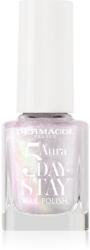 Dermacol 5 Day Stay Aura hosszantartó körömlakk gyöngyházfényű árnyalat 67 Cream Pearl 11 ml