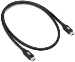 OWC OWCCBLTB5C_0.8M, Thunderbolt 5, USB C apa-apa, 0.8 m, 240 W, Fekete, Kábel (OWCCBLTB5C_0.8M)