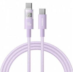 Baseus Cablu Date si Incarcare Baseus USB-C - USB-C Display 2 100W 1m Mov