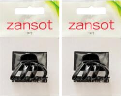 ZANSOT karmos hajcsat, 4, 2 cm, fényes fekete (4876)