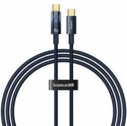 Baseus Cablu Date si Incarcare Baseus USB-C - USB-C Explorer 100W 1m Bleumarin