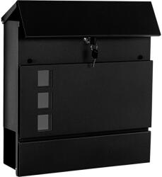 STILISTA Cutie poștală exterior Stilista, negru, 37x37x11 cm, cu chei (40100083)