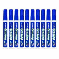 Procart Markere Whiteboard albastre set 10 Bucati, scriere fluida si vizibilitate ridicata (767825ALBASTRU)
