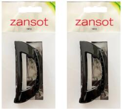 ZANSOT Curved hajcsat, 6, 2 cm, fényes fekete (4927)