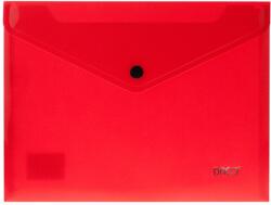 Daco Mapa plastic plic cu capsa A5 Rosu DACO - Set 12 (MP125R)