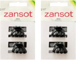 ZANSOT karmos hajcsat, 2, 5 cm, matt fekete (4870)