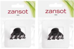 ZANSOT karmos hajcsat, 4, 2 cm, matt fekete (4882)