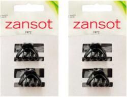 ZANSOT karmos hajcsat, 2, 5 cm, fényes fekete (4867)