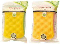 ZANSOT görög hipoallergén kétoldalas testszivacs, zöld + piros