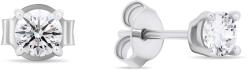 Brilio Silver Cercei din argint cu pietre transparente de zircon EA580/1/2/3/4W 0, 8 cm