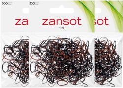 ZANSOT 3× mini hajgumi, 300 db, fekete