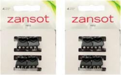 ZANSOT hajcsat, 1, 5 cm, matt fekete (4819)