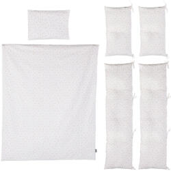 Chipolino 9 részes ágynemű garnitúra paplanhuzattal 60/120 - Beige stars - pepita - 42 549 Ft