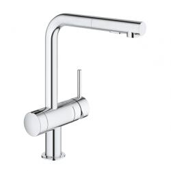 GROHE Minta Egykaros mosogatócsaptelep zuhanyfejjel elzáróval 31558000 (31558000)